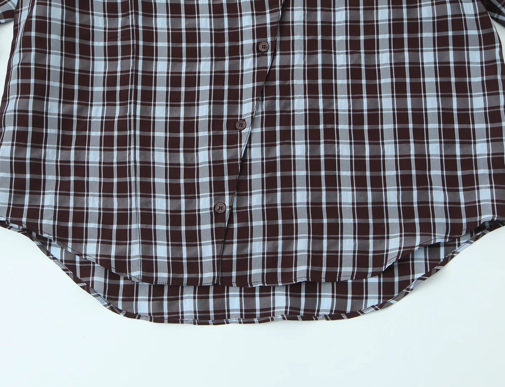 Bluse Kariert Locker - JWANOFFIZIELL