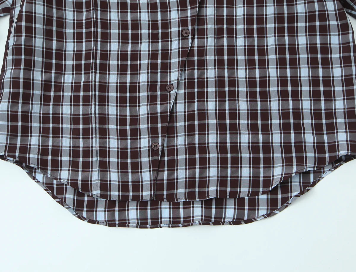 Bluse Kariert Locker - JWANOFFIZIELL