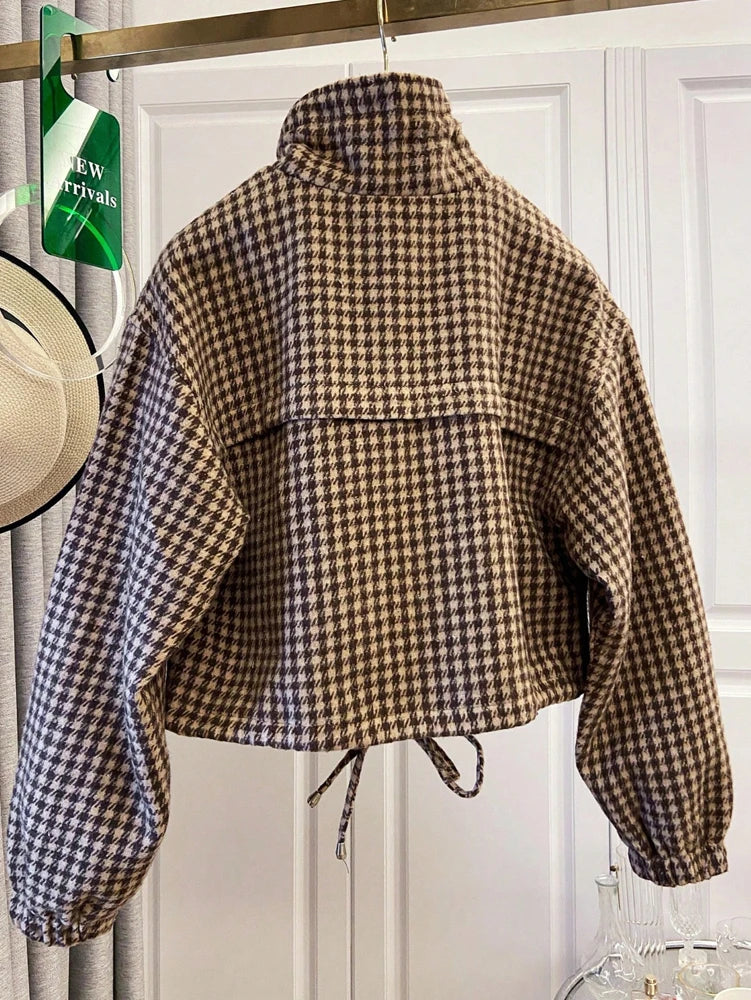 Cropped Jacke Hahnentritt - JWANOFFIZIELL