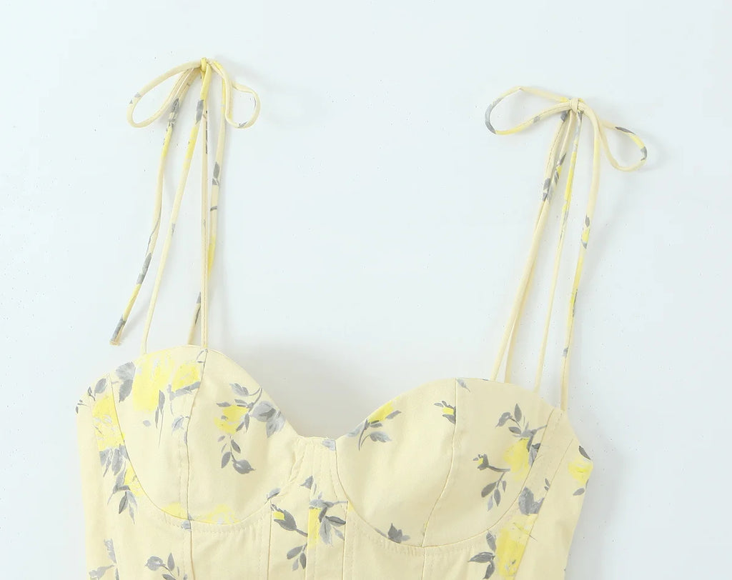 Korsett Cami-Top Blumenprint - JWANOFFIZIELL