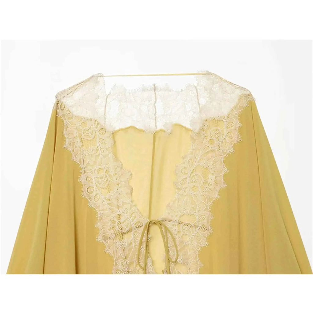 Spitzen Laternenärmel Bluse
