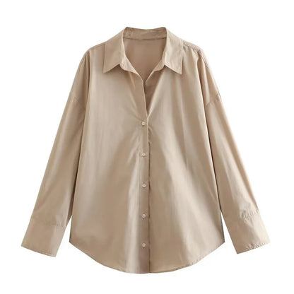 Lässiges Streifenhemd im Loose-Fit – Stylisches Langarm-Popeline-Shirt