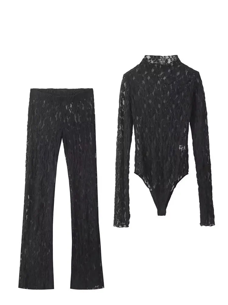 Spitzen-Set Y2K High-Waist - JWANOFFIZIELL