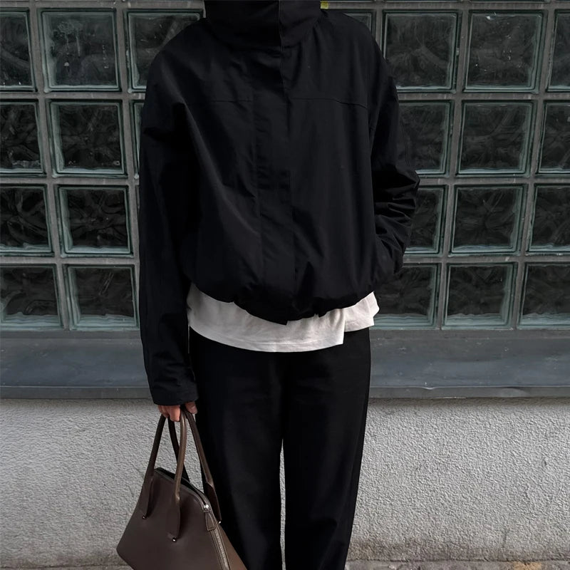 Windjacke Cropped Schwarz - JWANOFFIZIELL