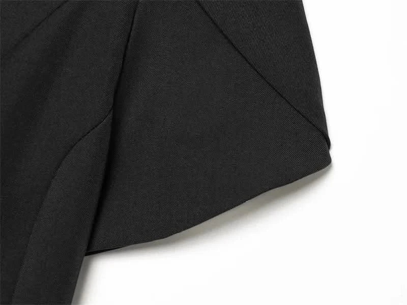 Puffärmel Spitzen-Blazer