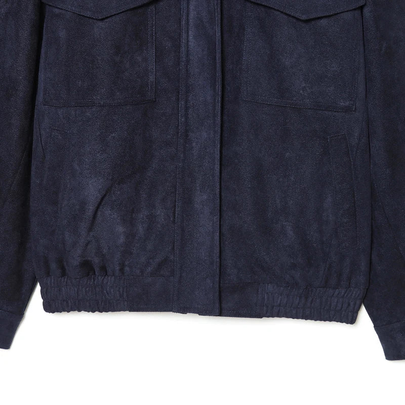 Veloursleder-Bomberjacke Chic - JWANOFFIZIELL