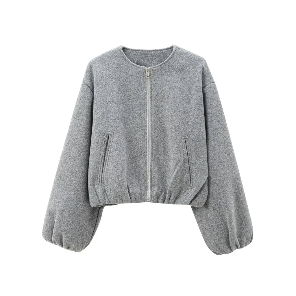Fleece-Bomberjacke Sportlich - JWANOFFIZIELL