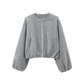 Fleece-Bomberjacke Sportlich - JWANOFFIZIELL