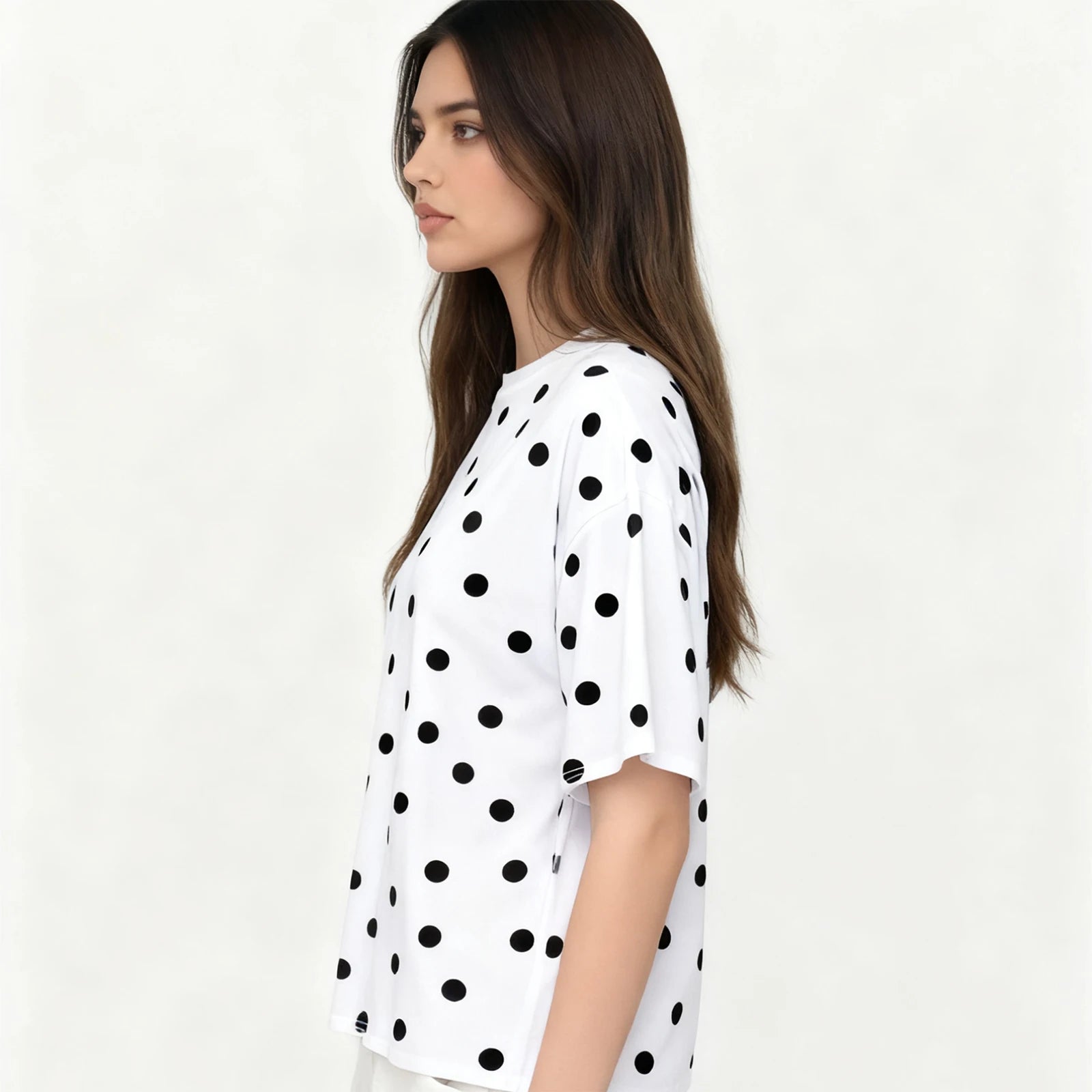 Vintage Dots-Print Shirt Loose Fit - JWANOFFIZIELL