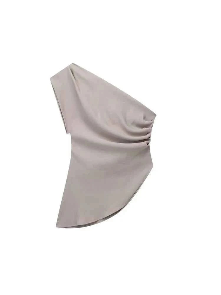 Asymmetrisches Off-Shoulder Top