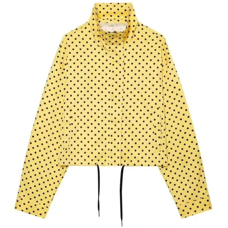 Polka Dot Bomber Jacke - JWANOFFIZIELL
