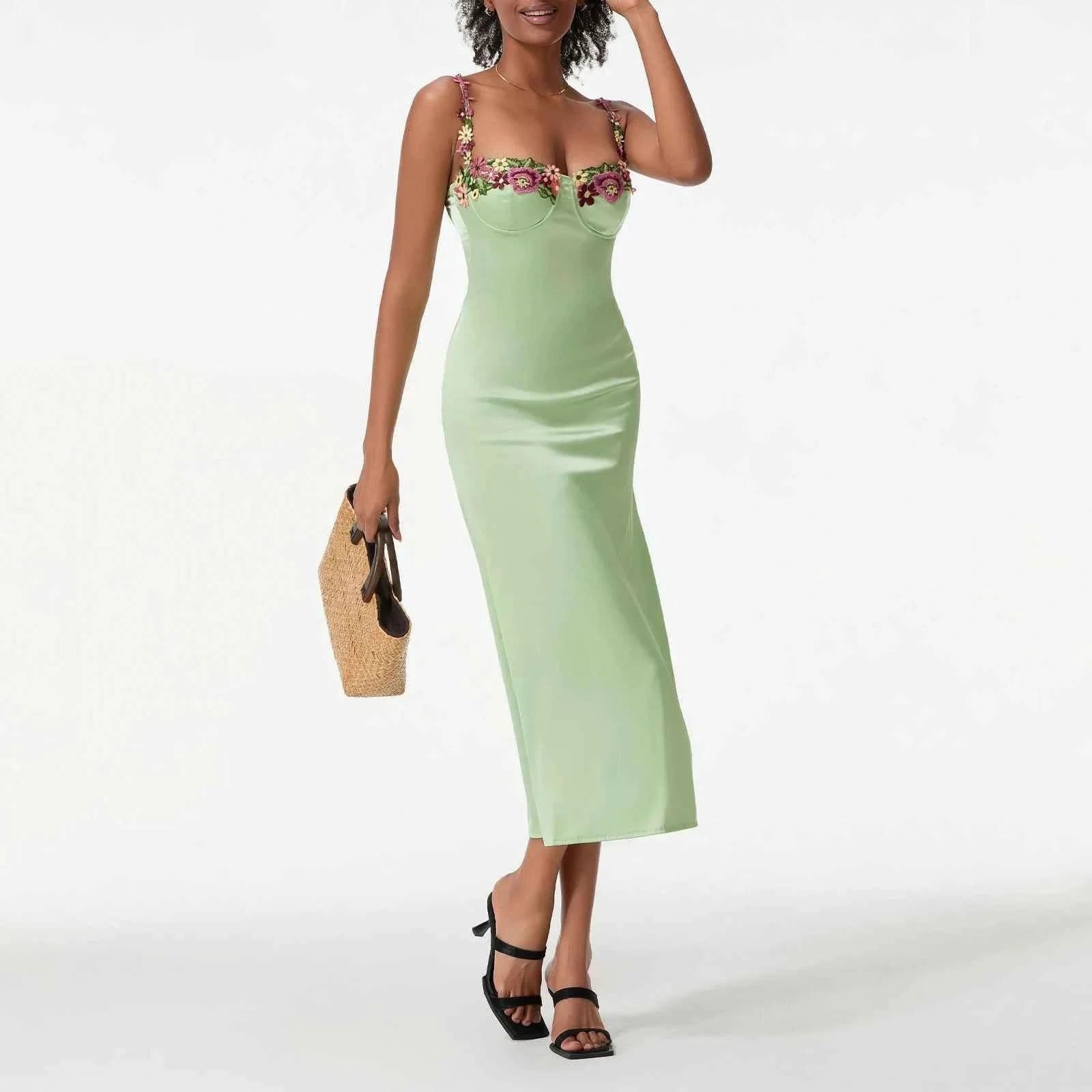 Satin Bodycon Kleid - JWANOFFIZIELL