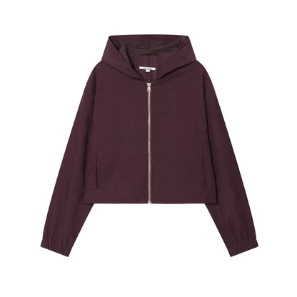 KONDALA Piloten-Jacken-Set Damen – Hoodie Jacke & Hose mit Kordelzug Herbst/Frühling