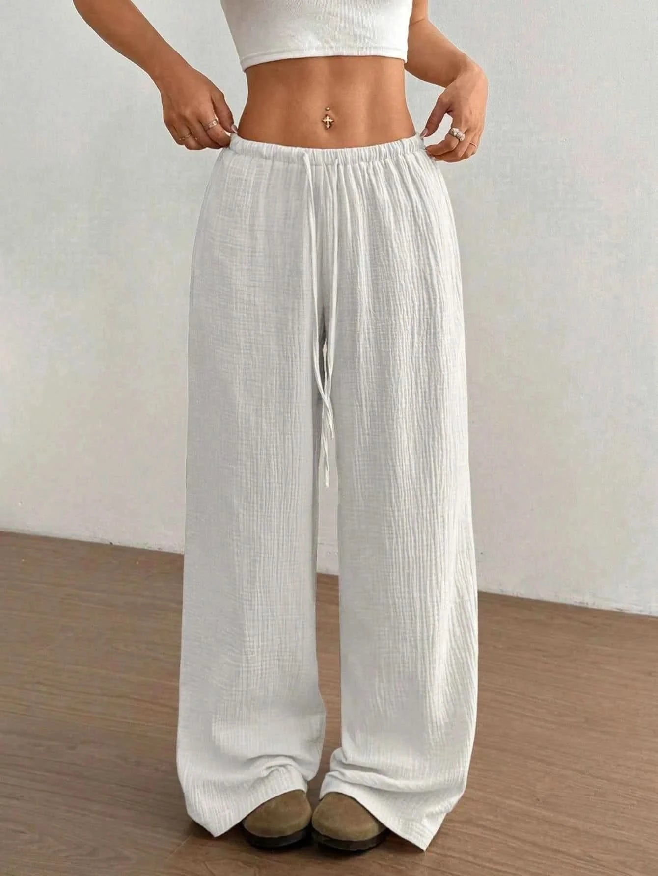 Straight-Leg Hose in Weiß - JWANOFFIZIELL