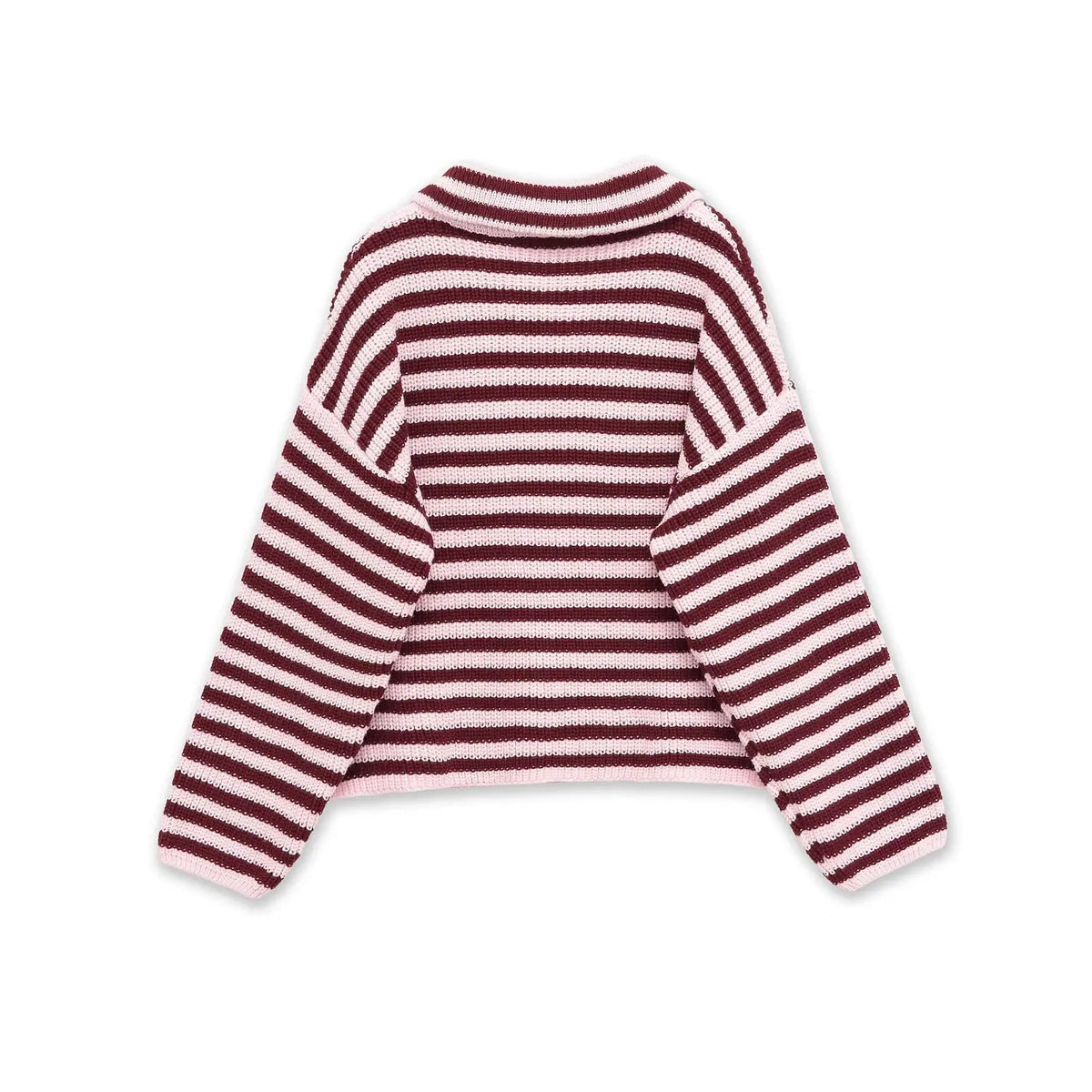 Strick-Cardigan Gestreift Rollkragen - JWANOFFIZIELL