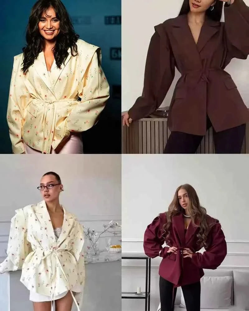 Print Schnür-Blazer