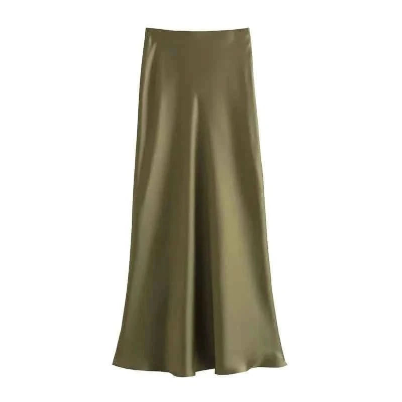 Satin Midi-Rock - JWANOFFIZIELL