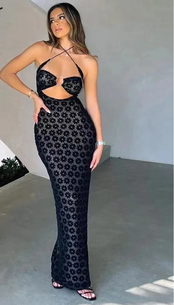 Neckholder Maxikleid