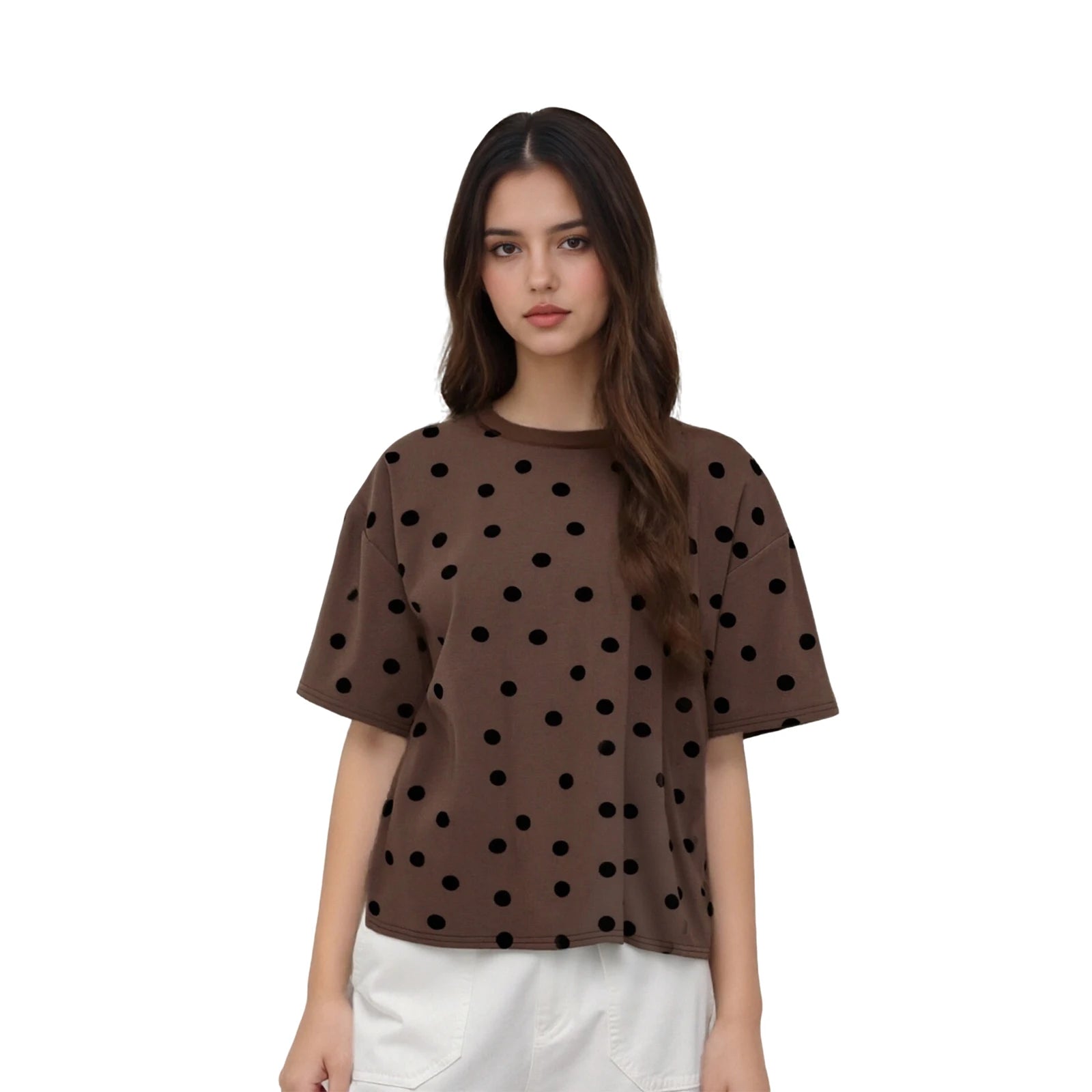 Vintage Dots-Print Shirt Loose Fit - JWANOFFIZIELL