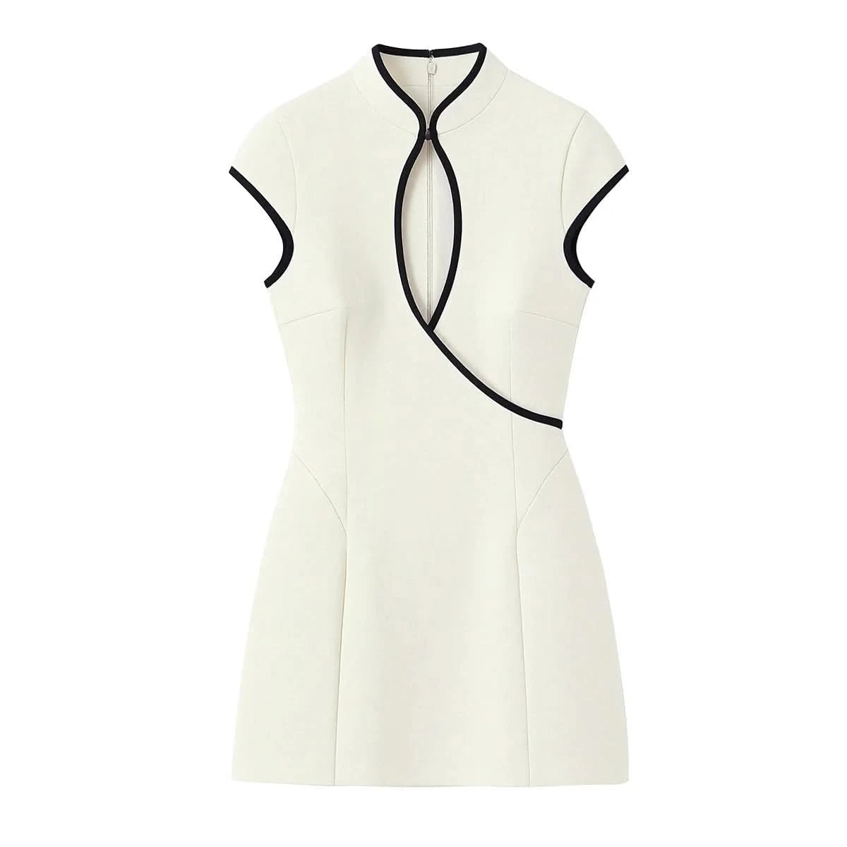 Cut-Out Mini Kleid in Weiß - JWANOFFIZIELL
