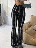 Retro-Print Flared Leggings - JWANOFFIZIELL