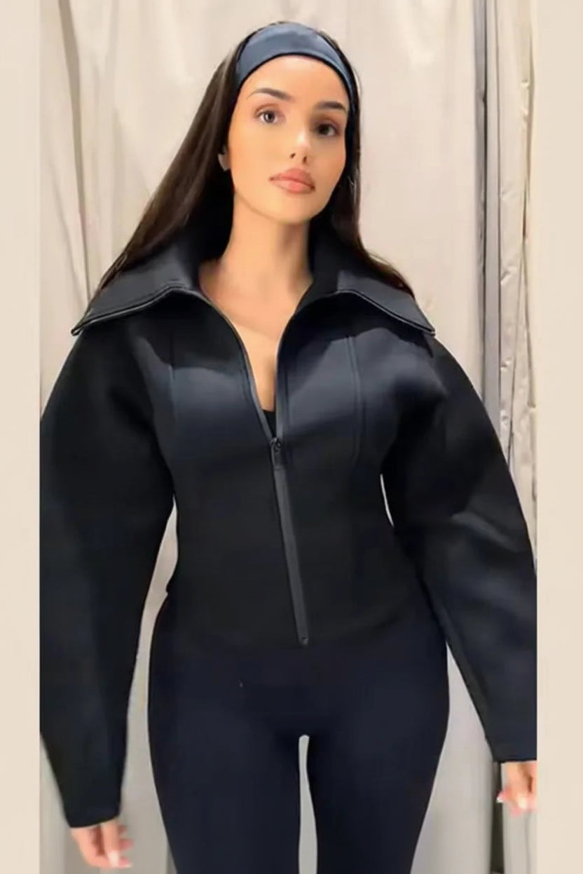 Cropped Jacke Reverskragen - JWANOFFIZIELL