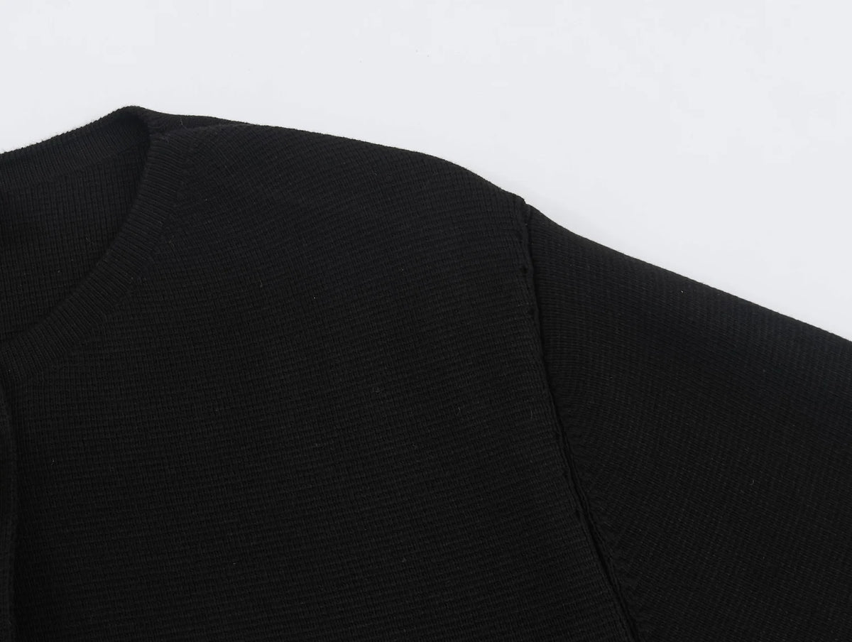 Strick-Cardigan Flare-Ärmel Gold - JWANOFFIZIELL