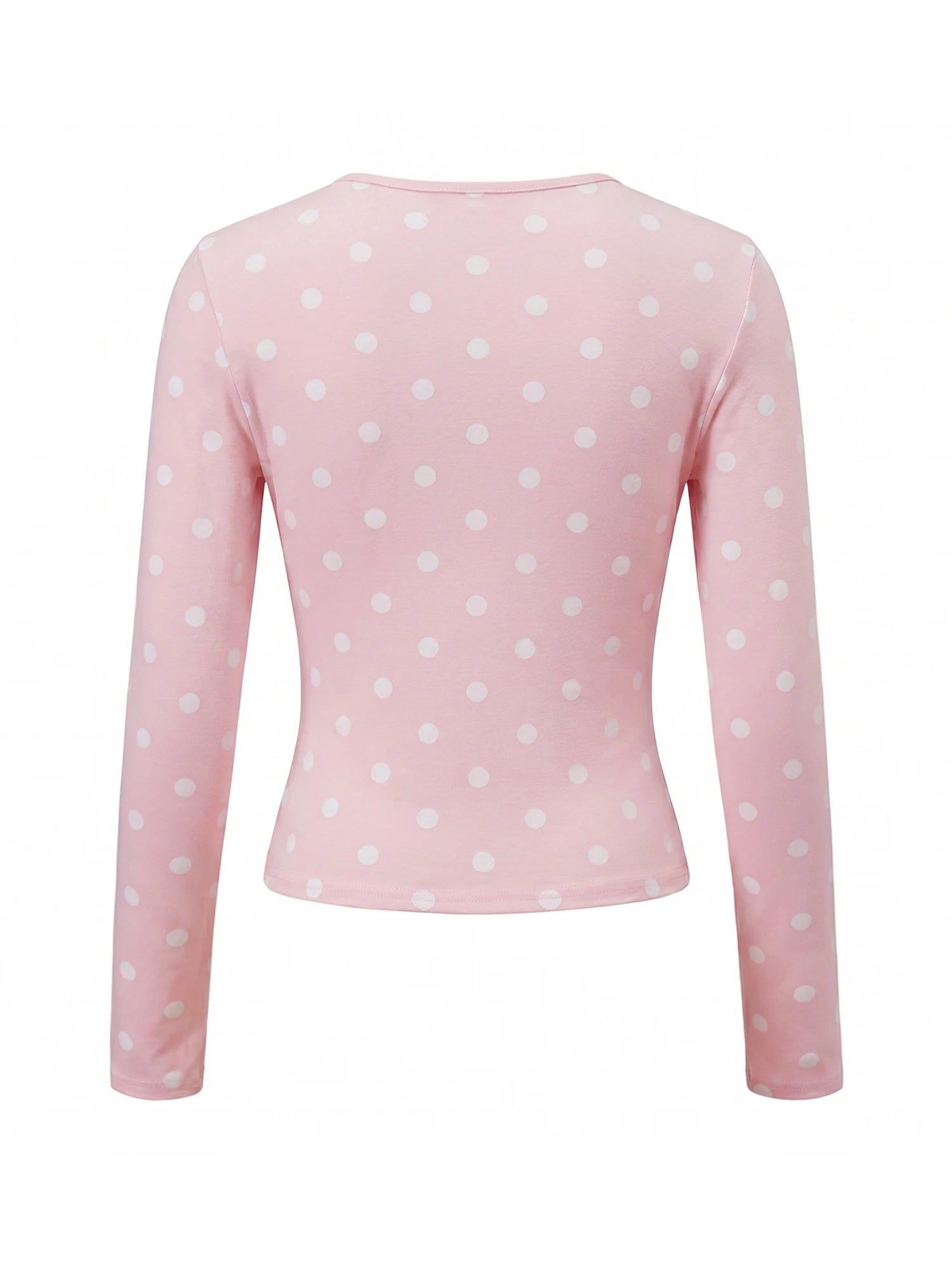 Punkte-Print Langarmshirt Slim Fit - JWANOFFIZIELL