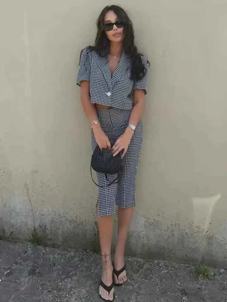 Karo Blazer Set