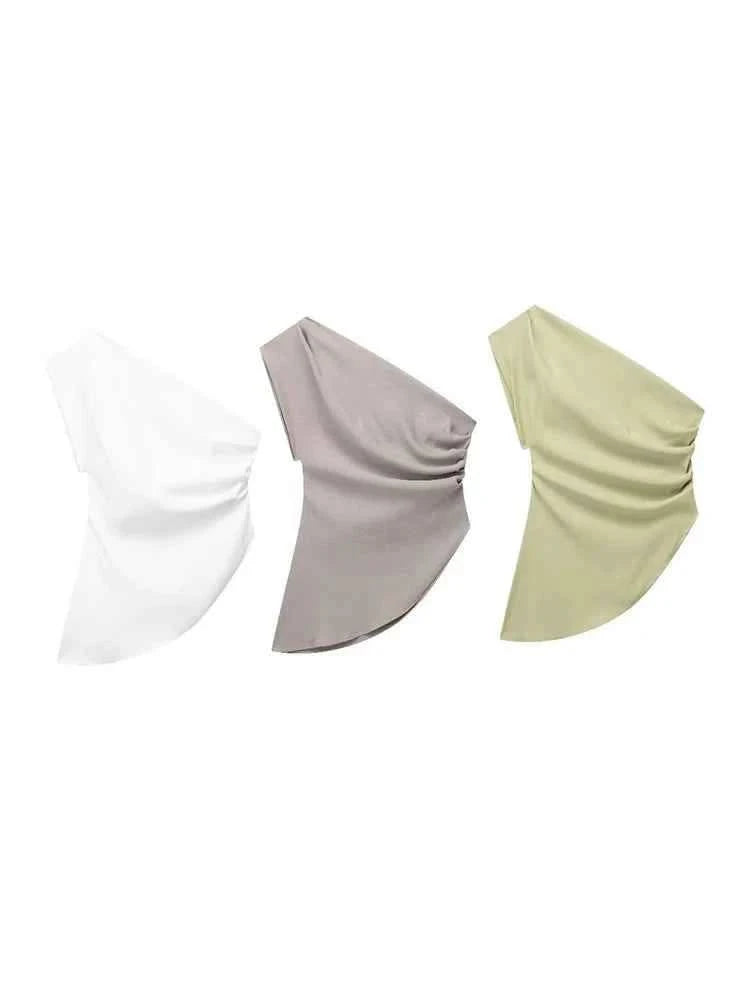 Asymmetrisches Off-Shoulder Top