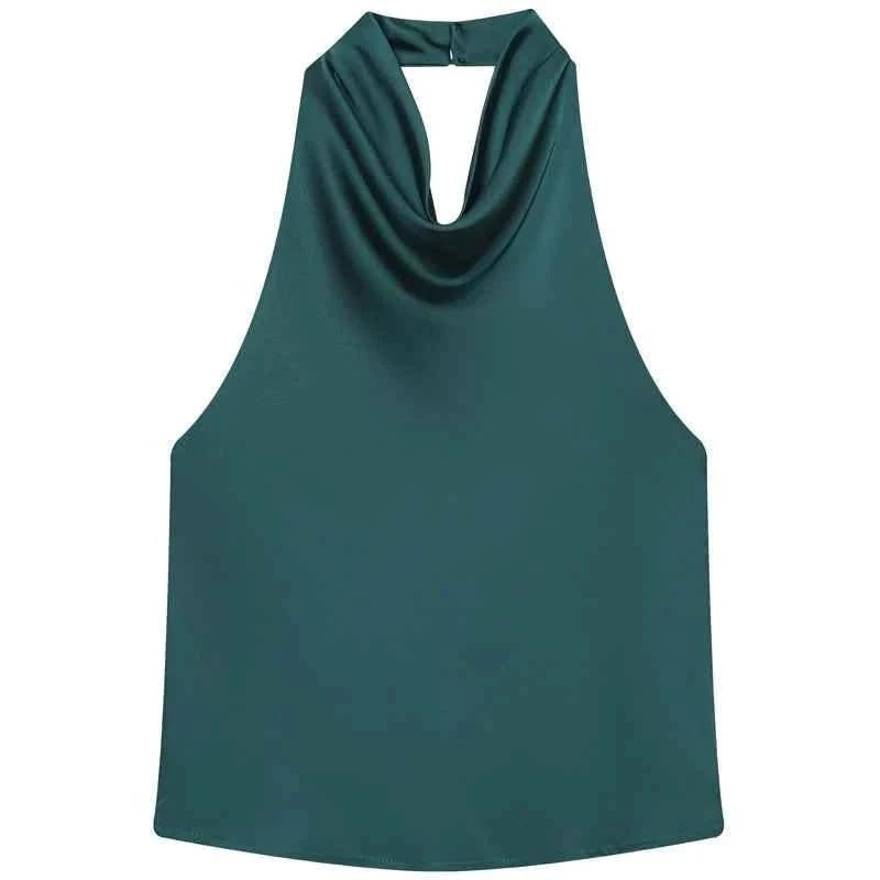 Satin Korsett Top in Grün - JWANOFFIZIELL