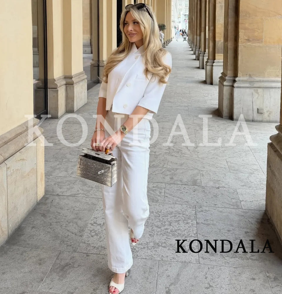 Eleganter Kurzarm-Blazer – Schicker Office-Look für den Sommer