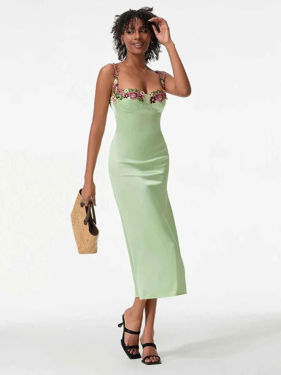 Satin Bodycon Kleid - JWANOFFIZIELL