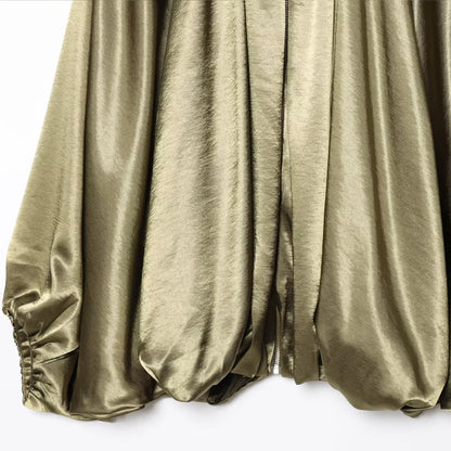 Damen Oversized Bomber Jacke mit Reißverschluss Vintage