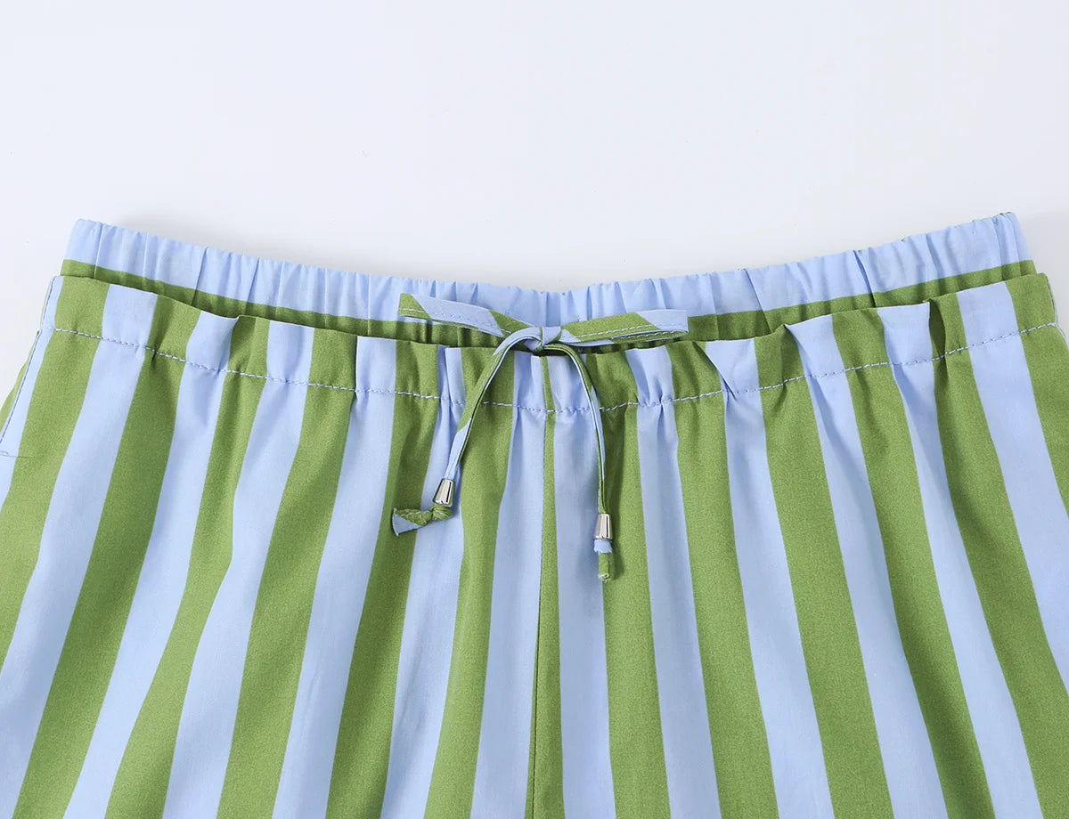 Streifen-Hemd & Shorts Set - JWANOFFIZIELL