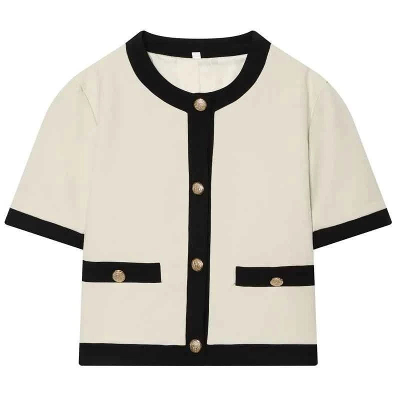 Blazer Crop in Elfenbein - JWANOFFIZIELL
