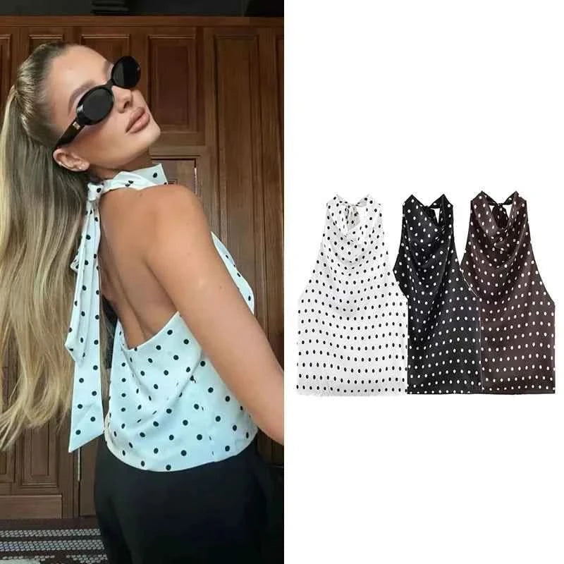Satin Halter-Top