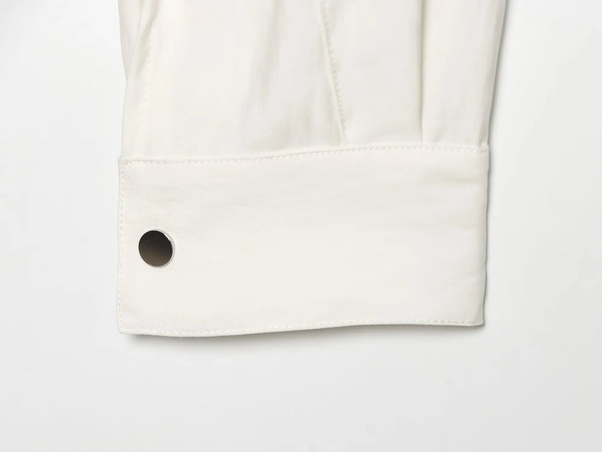 Cropped Jacke Stehkragen Weiß - JWANOFFIZIELL