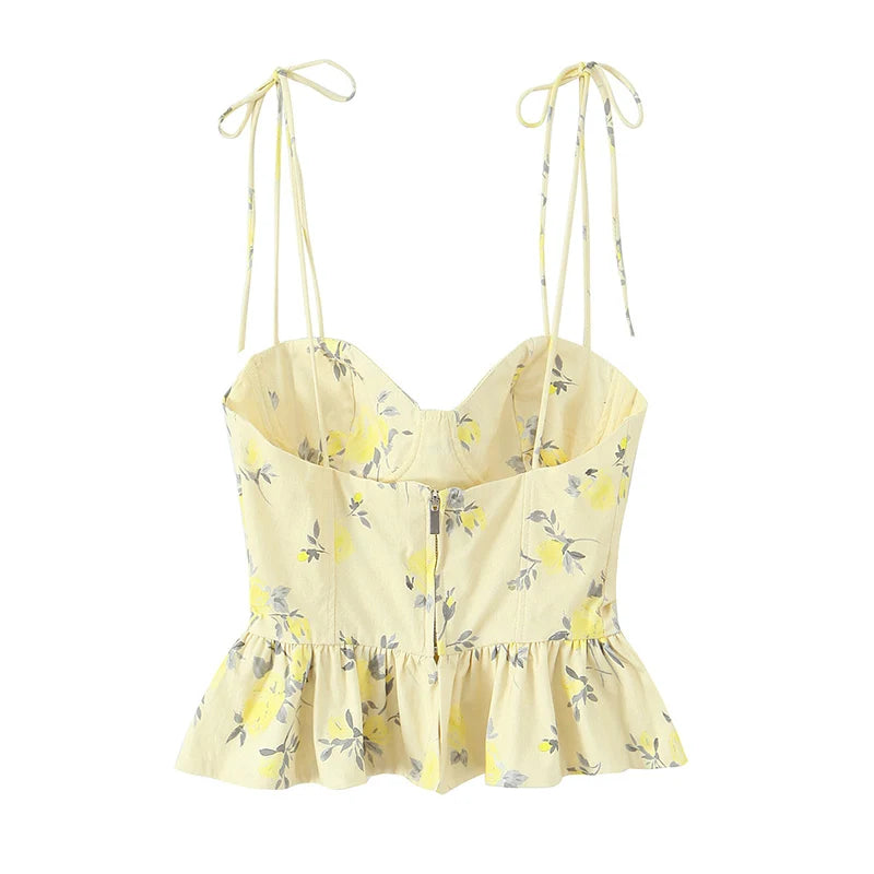 Korsett Cami-Top Blumenprint - JWANOFFIZIELL