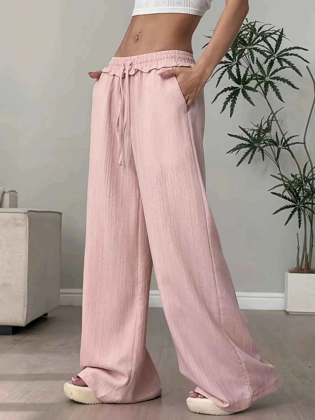 Weite Stoffhose