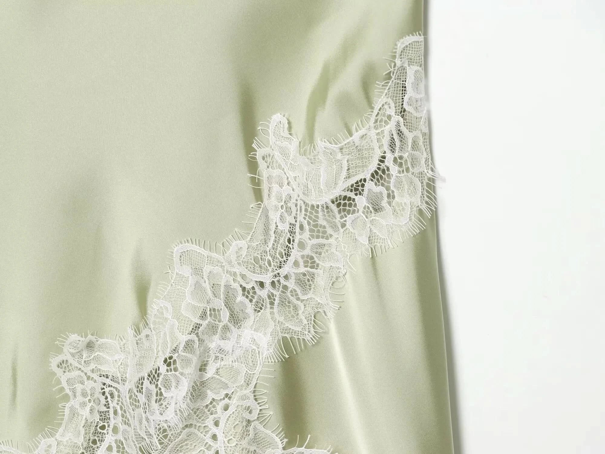 Spitzen Cape-Ärmel Kleid