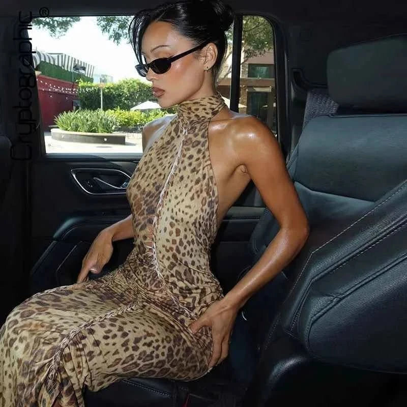 Leopard Maxi Kleid - JWANOFFIZIELL
