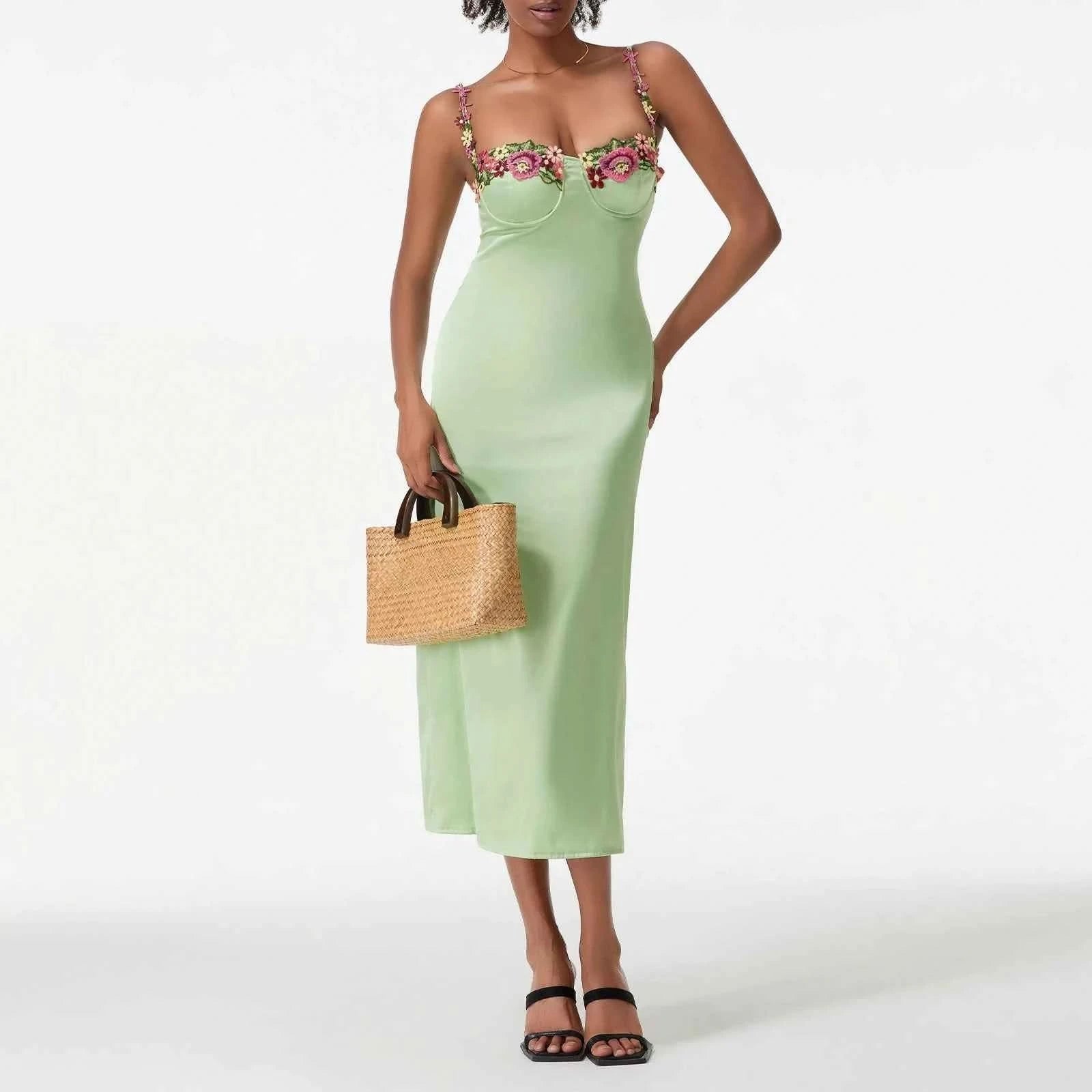 Satin Bodycon Kleid - JWANOFFIZIELL