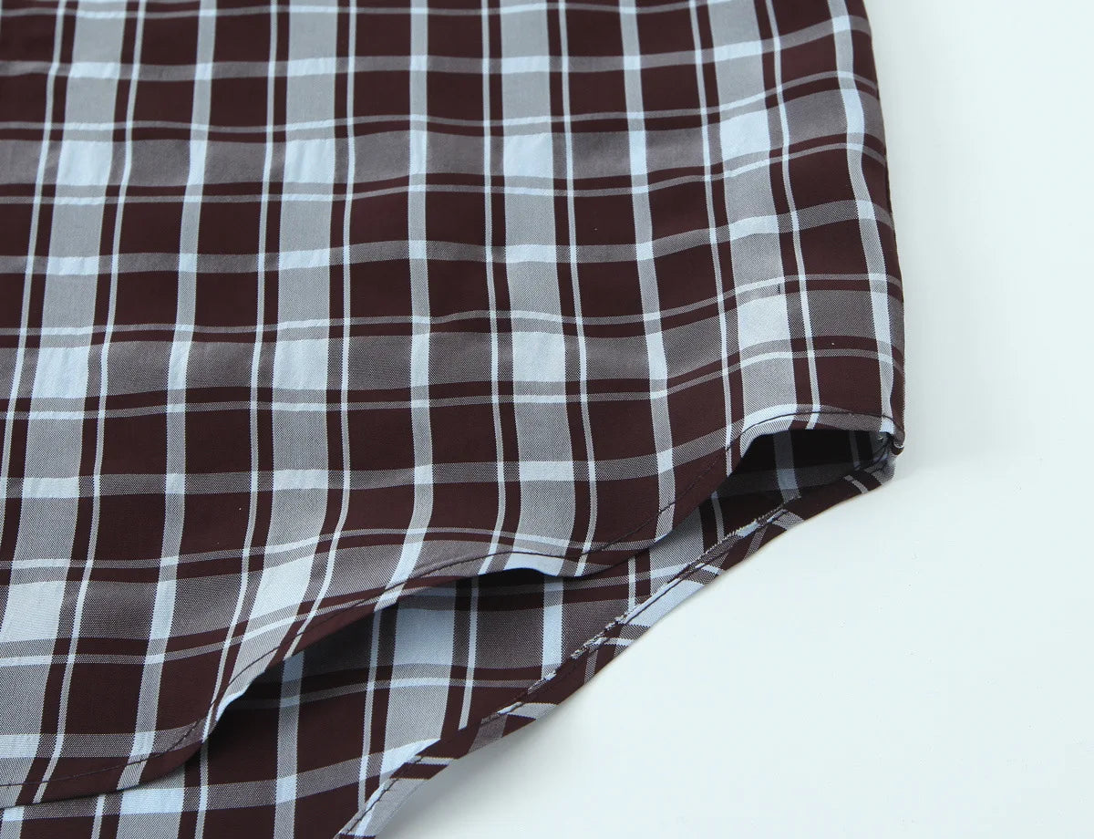 Bluse Kariert Locker - JWANOFFIZIELL