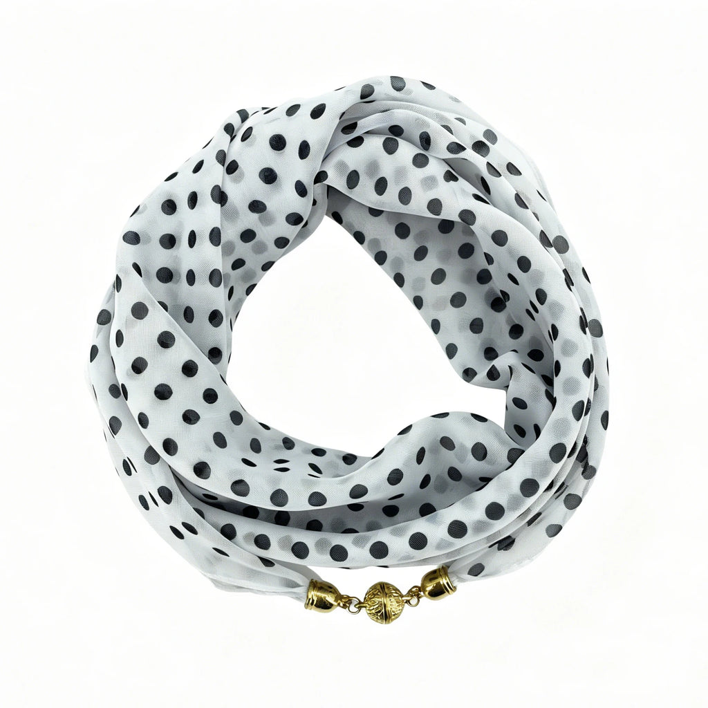 Polka-Dot Halstuch mit Magnetverschluss - JWANOFFIZIELL
