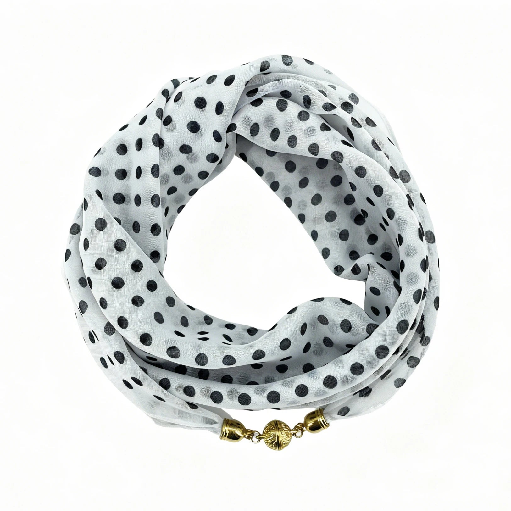 Polka-Dot Halstuch mit Magnetverschluss - JWANOFFIZIELL