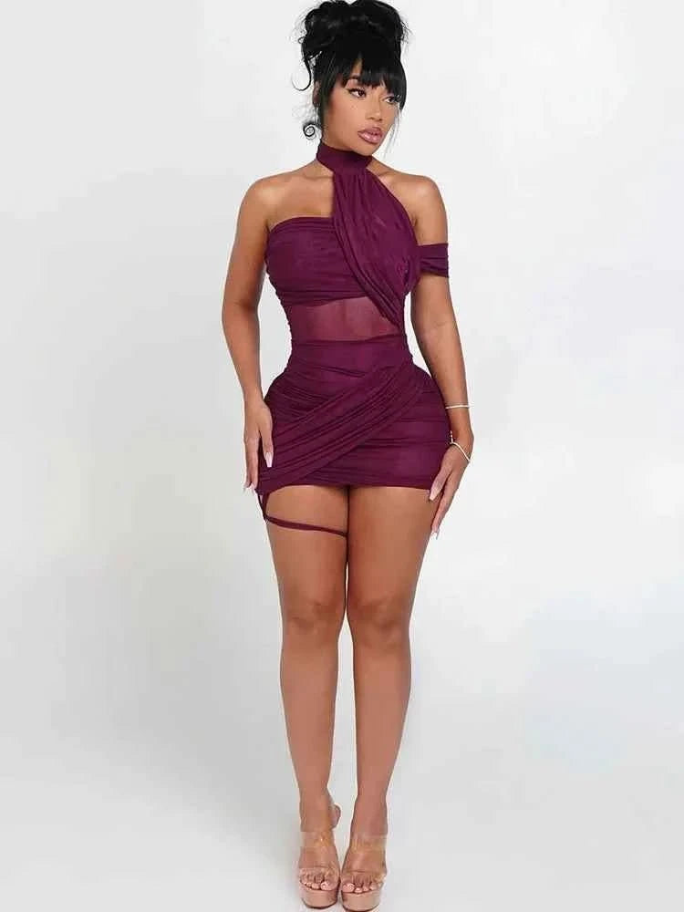 Mesh Cut-Out Kleid - JWANOFFIZIELL