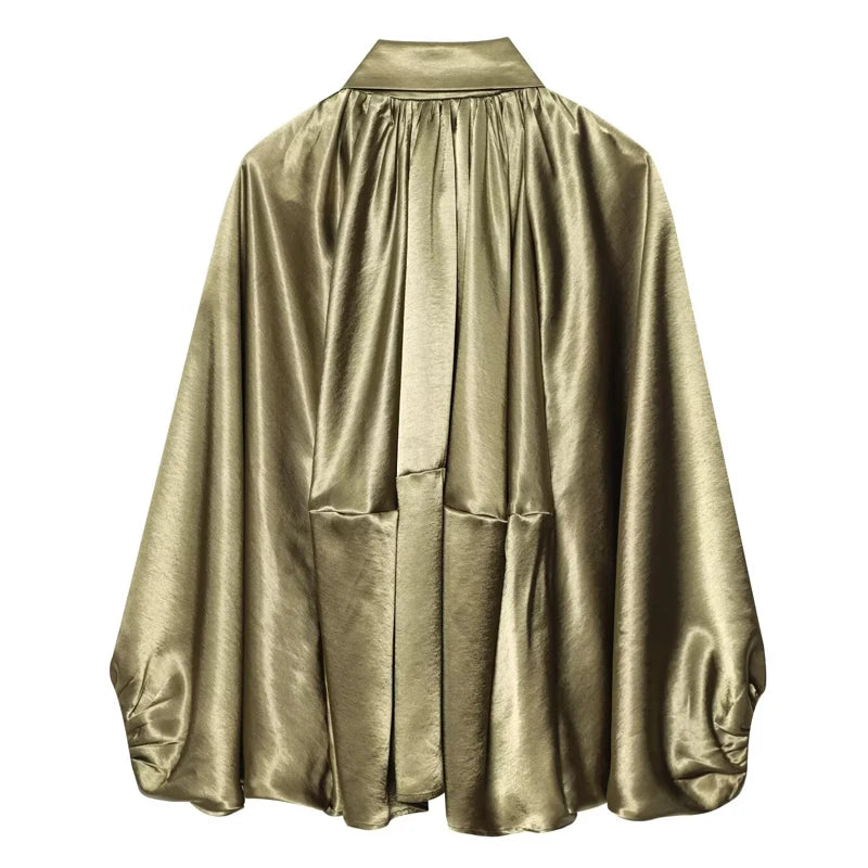 Damen Oversized Bomber Jacke mit Reißverschluss Vintage