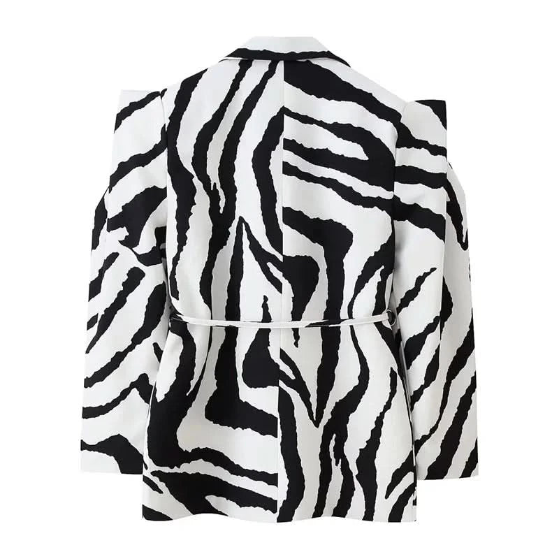 Print Schnür-Blazer
