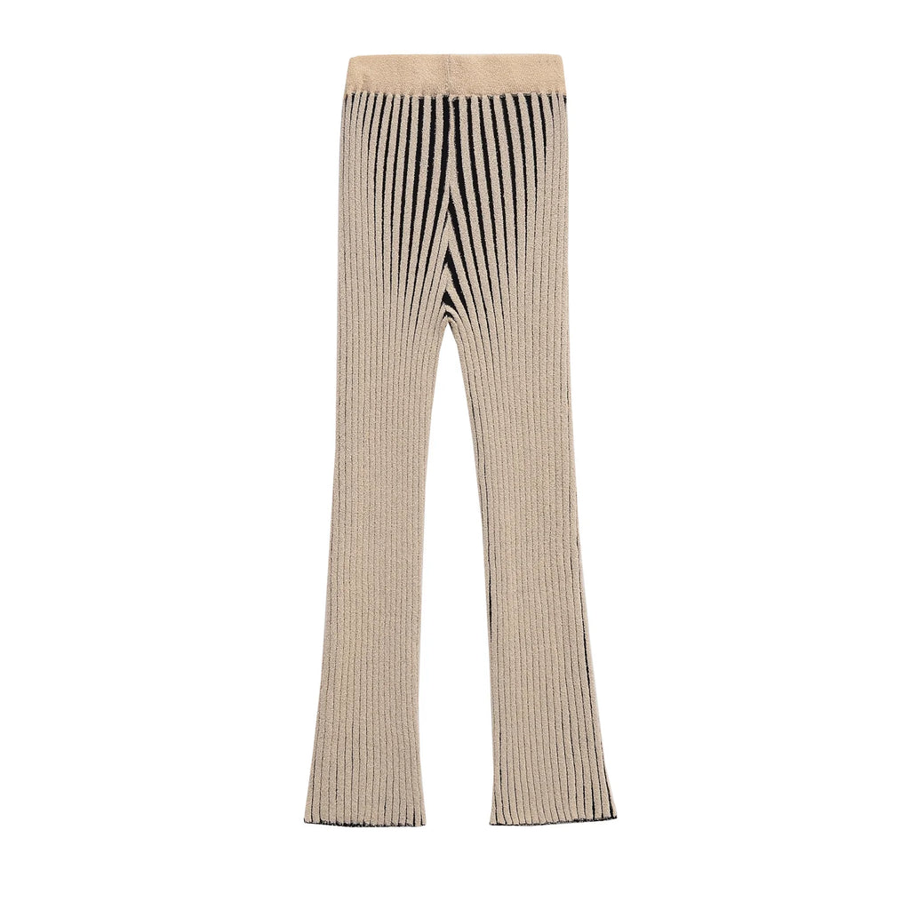 Gestreiftes Strick-Set Top & Hose - JWANOFFIZIELL